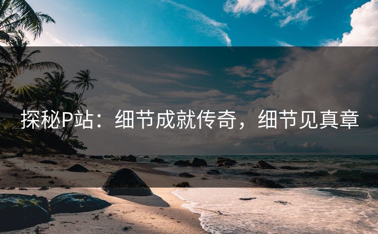 探秘P站:细节成就传奇,细节见真章 探秘P站:细节成就传奇,细节见真章